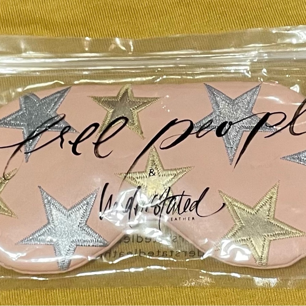Free People Pink and Silver Star Eye Mask